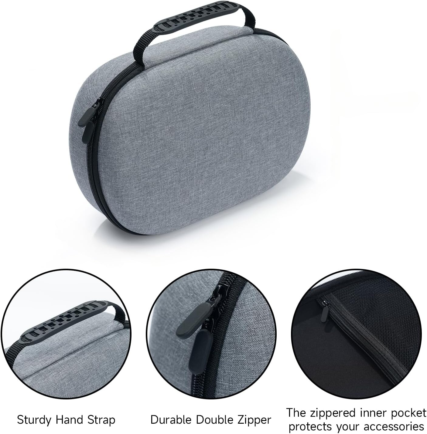 Carrying Case for Vision Pro VR, Portable Protective Travel Carry Handbag, Pouch Portable Organizer for Vision Pro Accessories