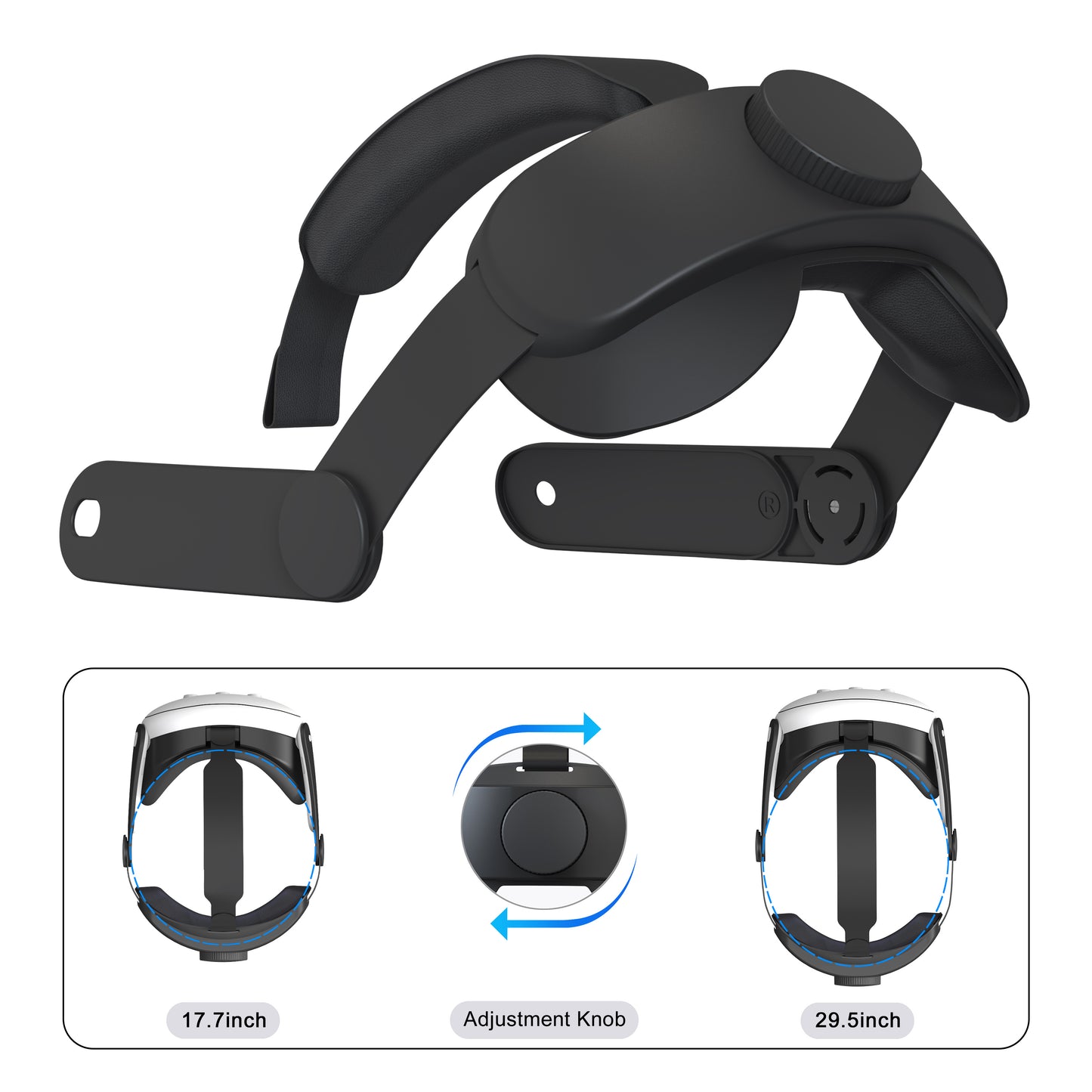 Head Strap for Meta Quest 3, Comfort Elite Strap for Oculus Quest 3 Accessories, Adjustable Lightweight VR Headset Strap Replacement